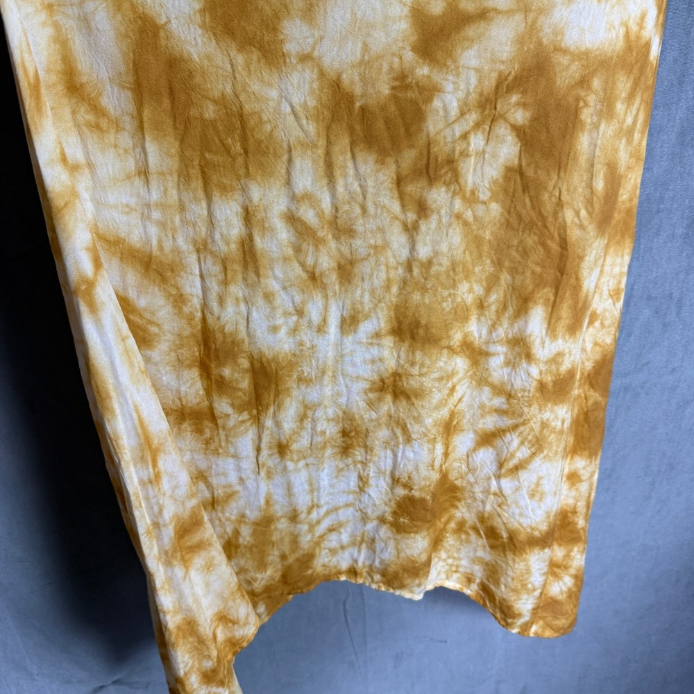 Raviya Mustard Yellow Tie Dye Maxi Dress Womens M NWT Crochet Summer Beachy - Picture 16 of 16